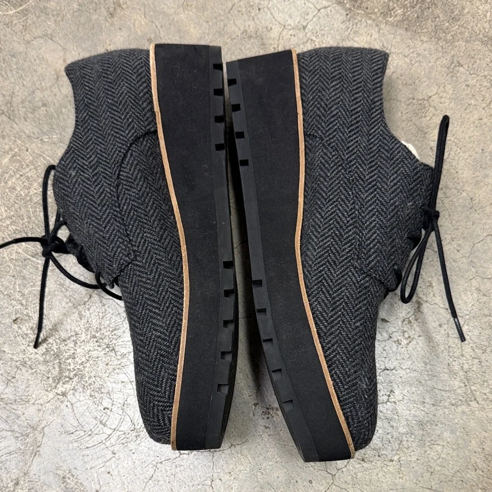* Eileen Fisher Eddy platform Oxford shoes Herringbone
